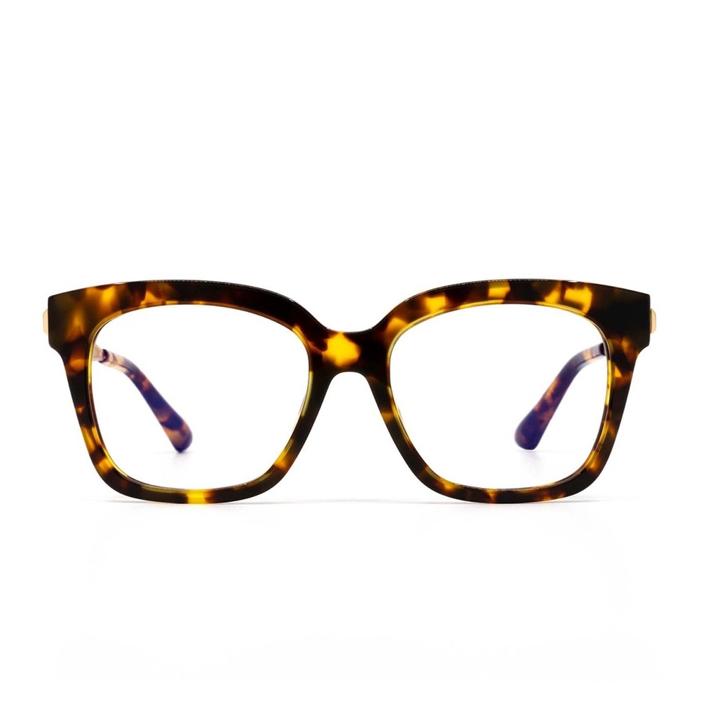 Diff Eyewear Tortoiseshell Square Glasses Brown Amber